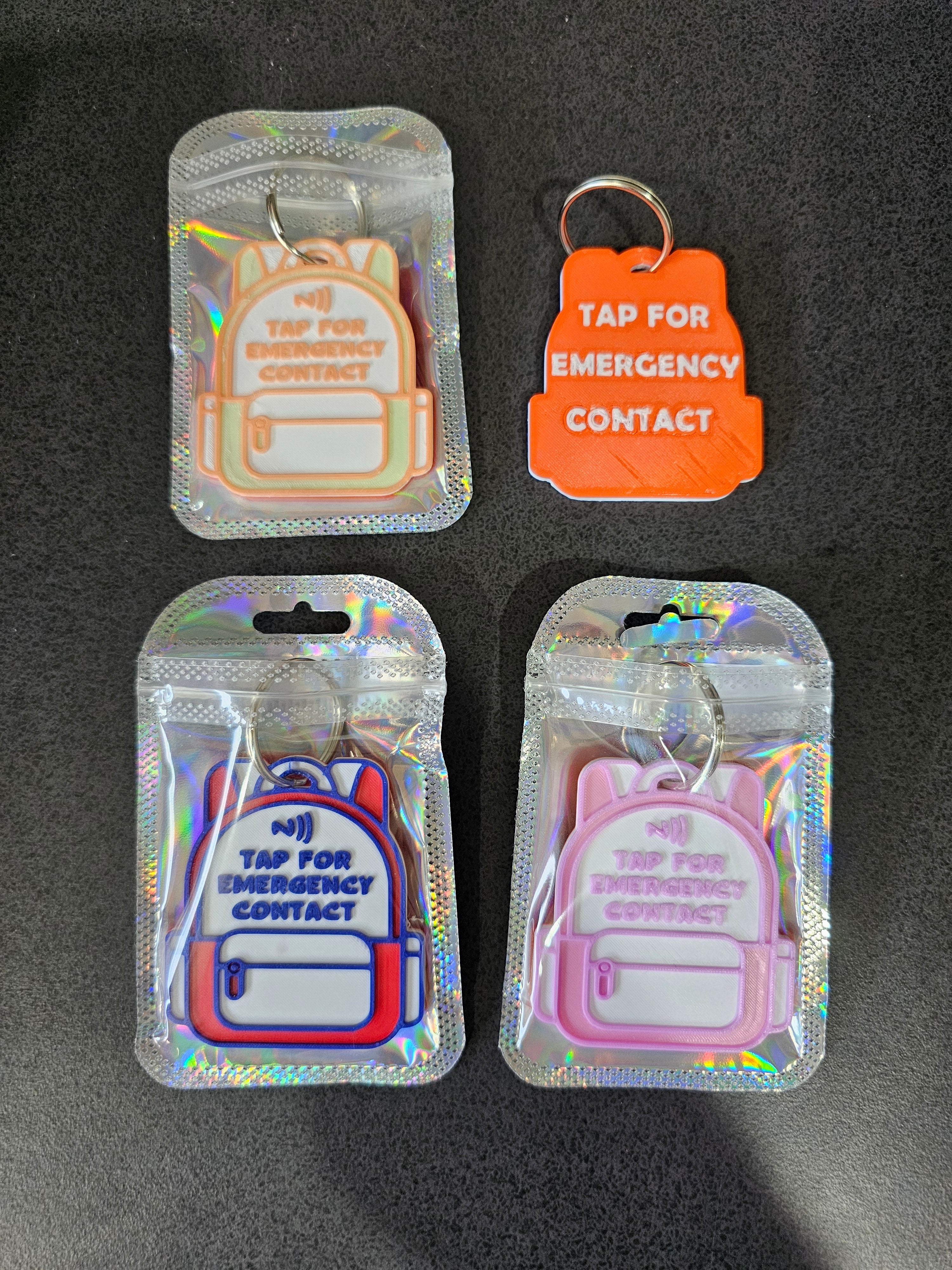 NFC Emergency Contact Bagtag