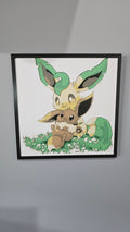 Eevee and Leafeon